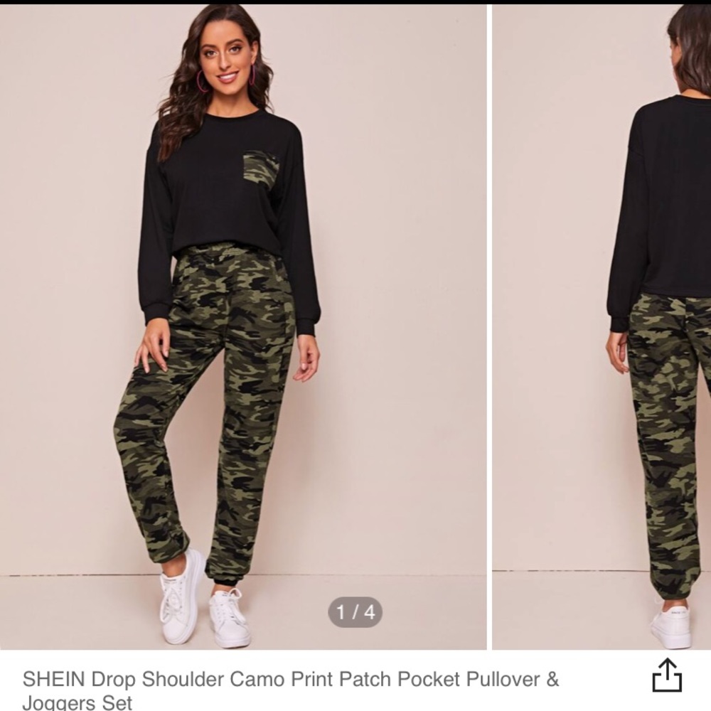 BRAND NEW SHEIN CAMO SET